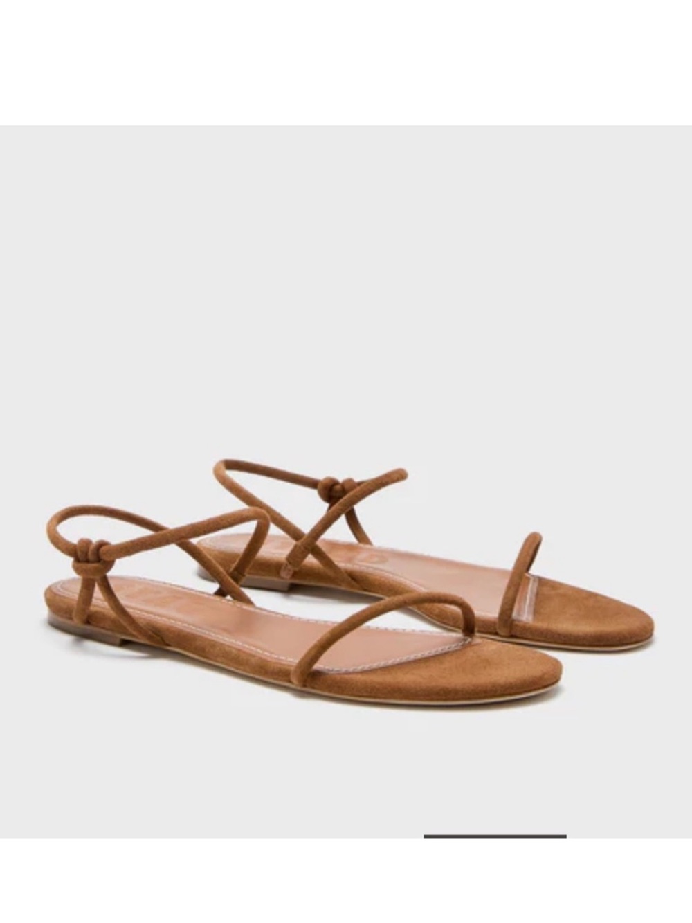 STAUD Laurel Suede Sandal in Tan Suede 39 - Picture 3 of 12